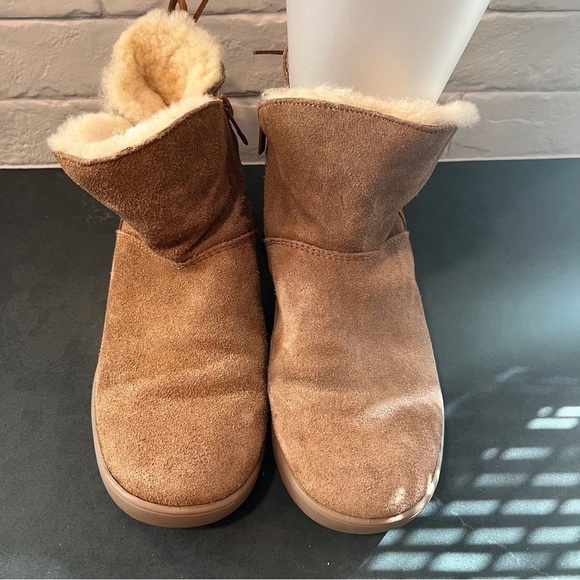 UGG Koolaburra sz 6 chestnut suede lined boots - Picture 7 of 15